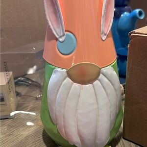 Scentsy Bunny Vase in Peach, Green & White Easter